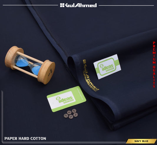 Gul Ahmed Hard Cotton Navy Blue