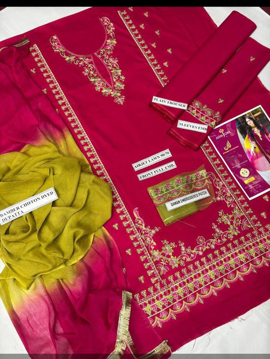 OMAL 3 Piece Lawn Collection 1001