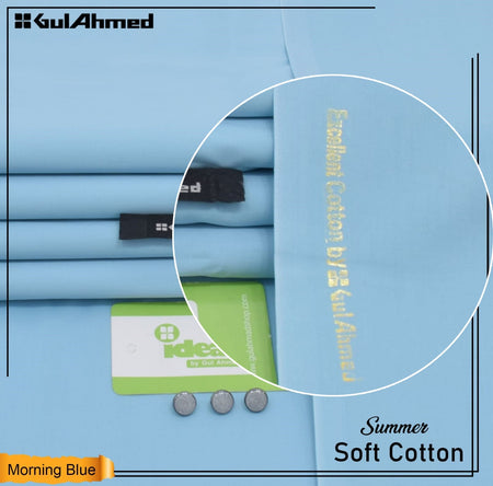Gul Ahmed Soft Cotton Morning Blue